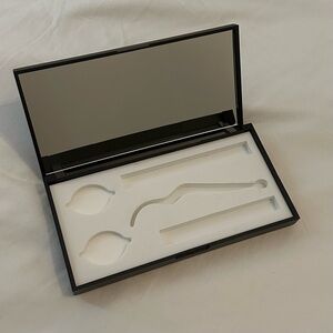 Lashify Travel Control Metal Mirror Black Case Carrier Compact Kit